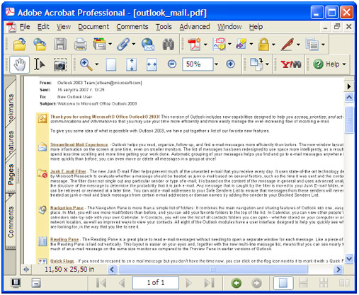Полученная копия документа открыта в программе Adobe Acrobat.