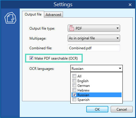 Распознавание текста из PDF и изображений PNG, TIFF, JPEG в DocuFreezer